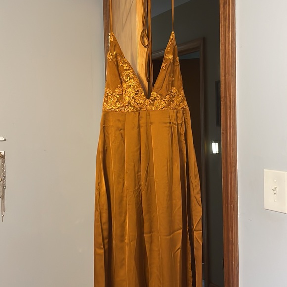 Rust Prom Dress - Picture 2 of 6